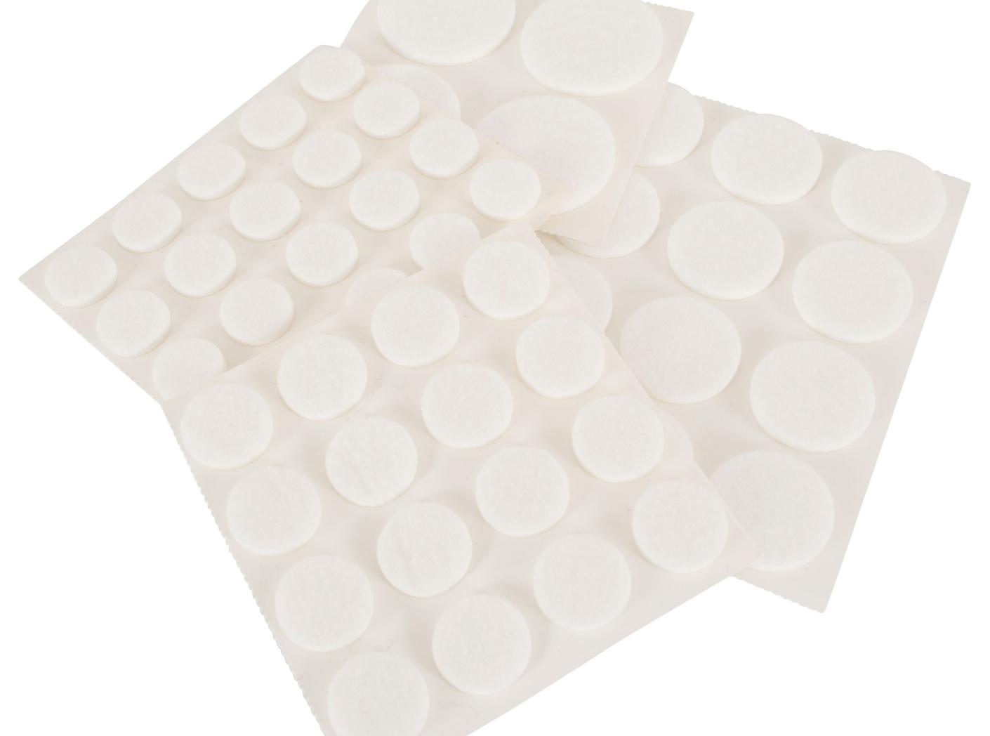 Glidefilt 16 selvklæbende White, Ø17mm, 20st/ark Glidefilt 16 selvklæbende White, Ø17mm, 20st/ark