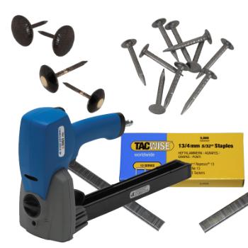 Pistoler, klammer og søm